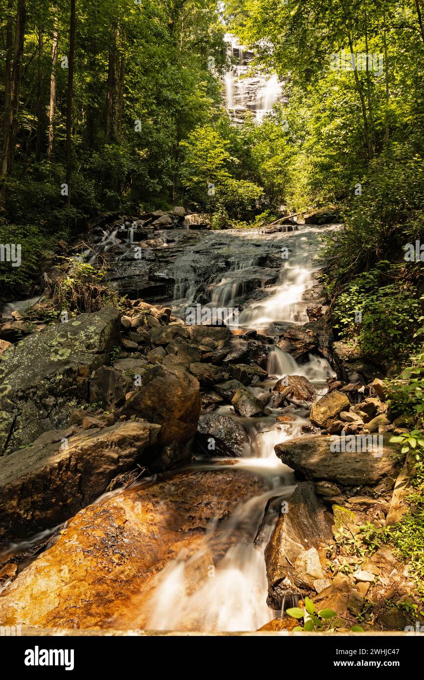 Waterfalls in the amicalola state park in Georgia with Amicalola ...