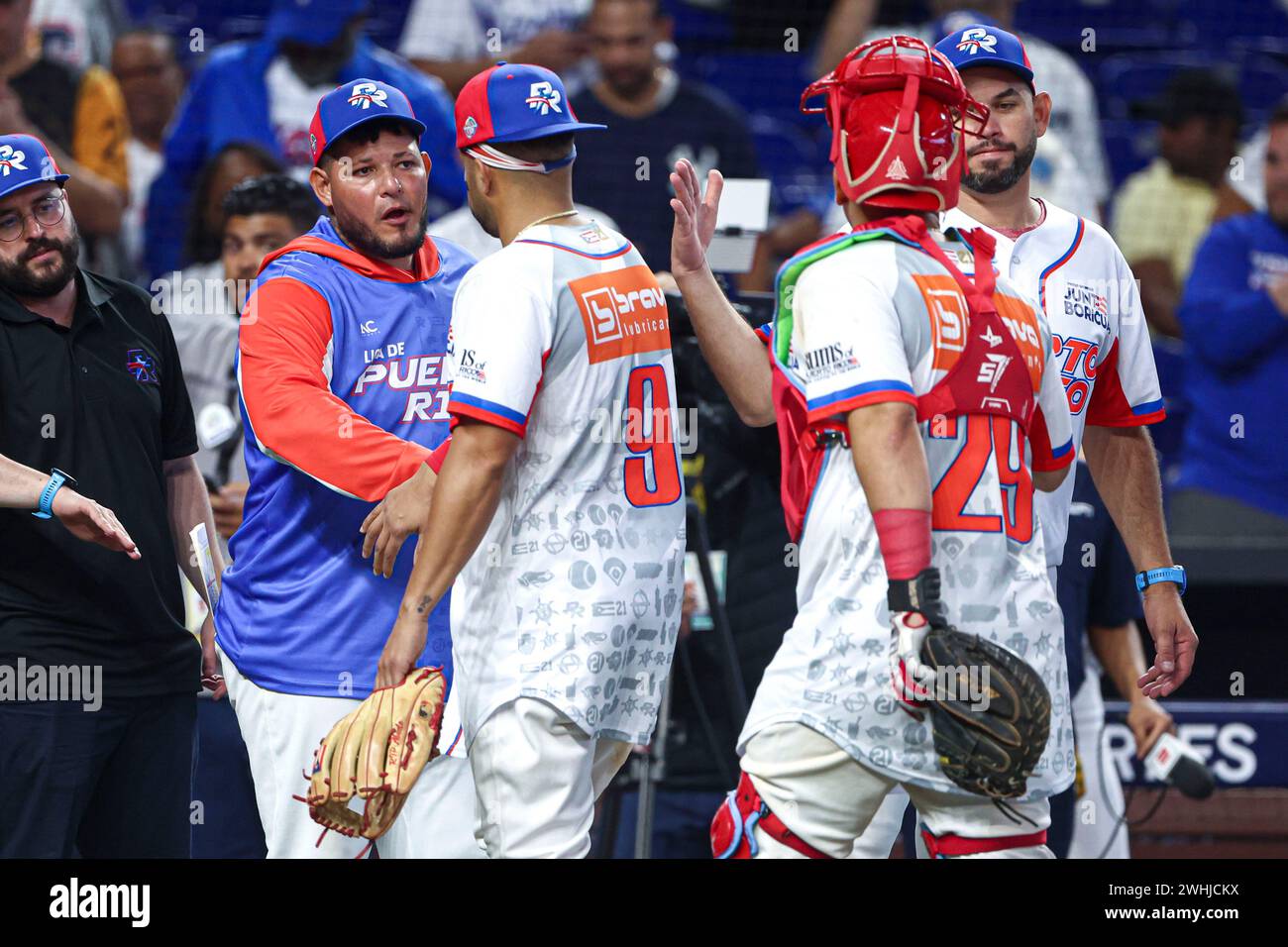 MIAMI, FLORIDA - FEBRUARY 1: Yadier Molina manager of Criollos de ...