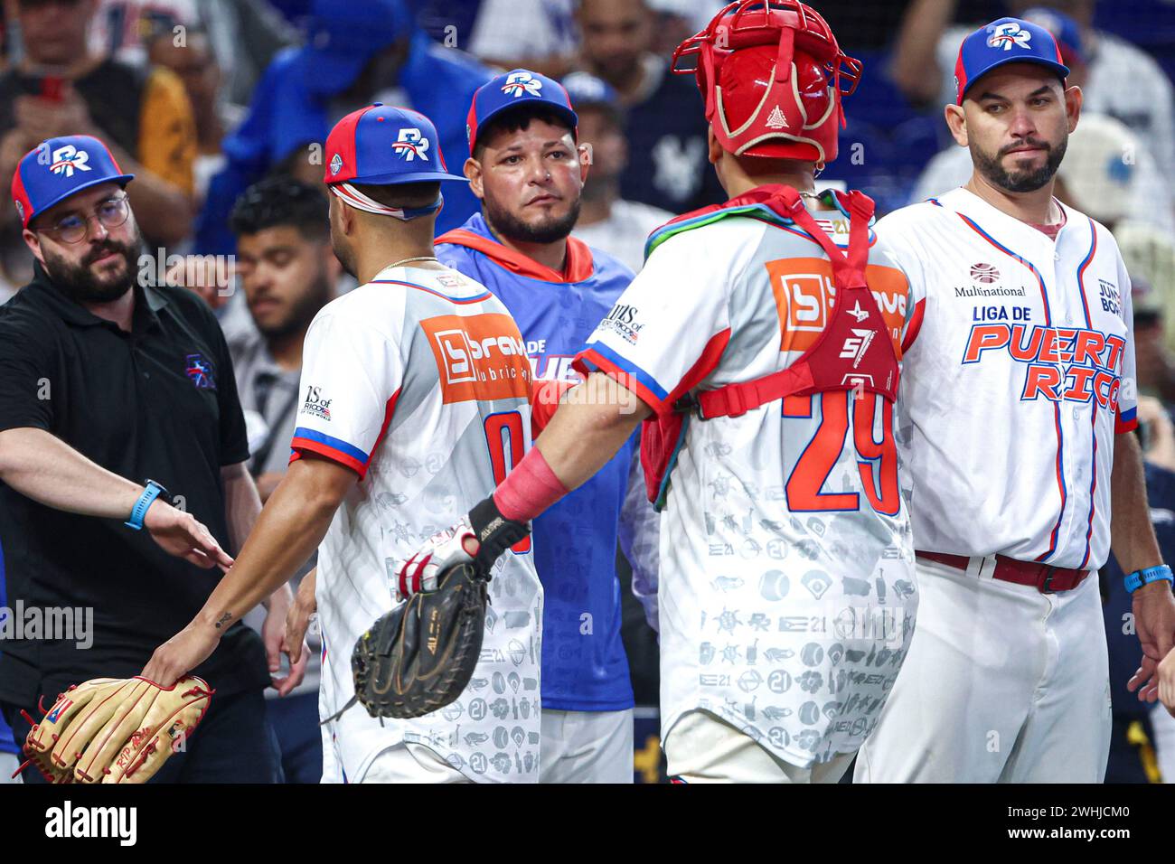 MIAMI, FLORIDA - FEBRUARY 1: Yadier Molina manager of Criollos de ...