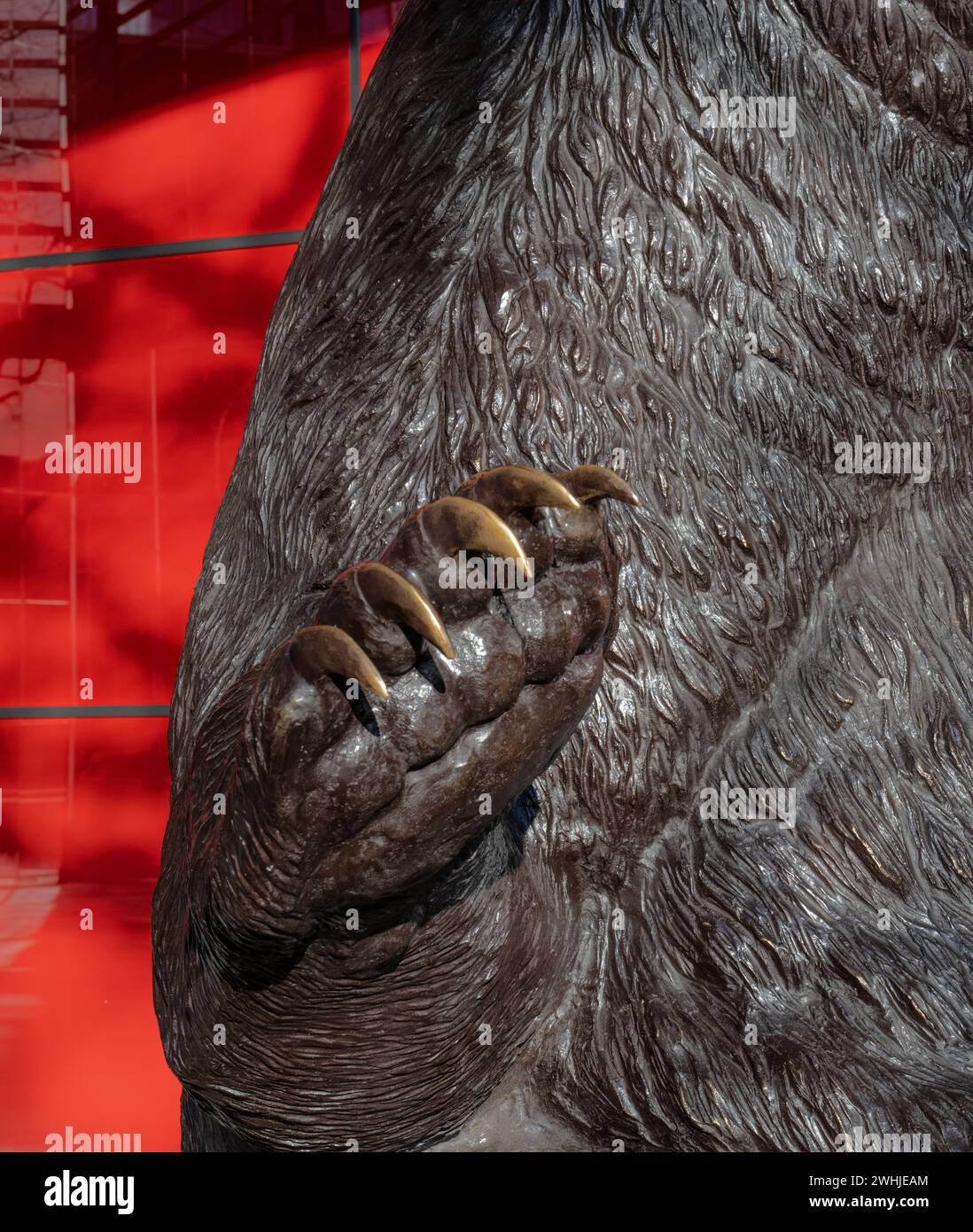 Polar Bear Claw section of Sculpture by Gillie and Marc in London