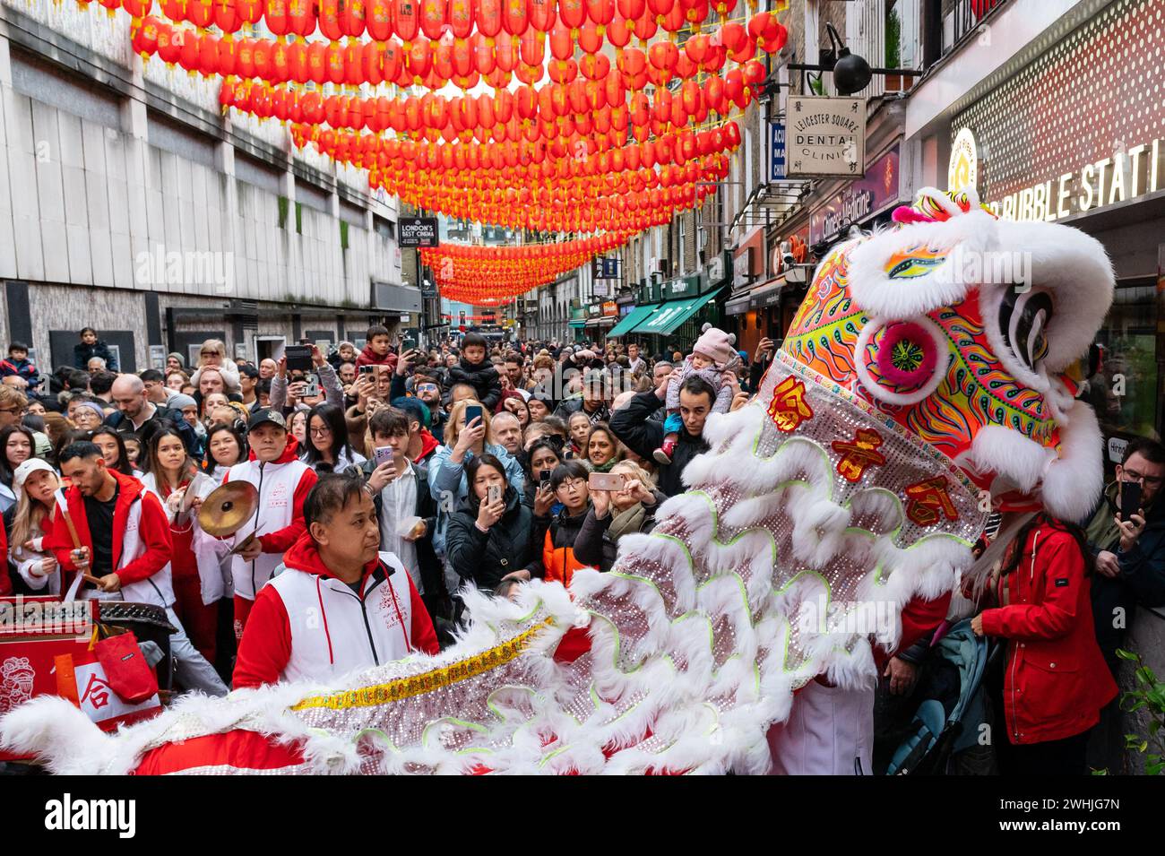 London Uk 10 February 2024 Celebration Kickoff In London S Chinatown For The Lunar New Year London Uk 10 February 2024 Celebration Kickoff In London S Chinatown For The Lunar New Year