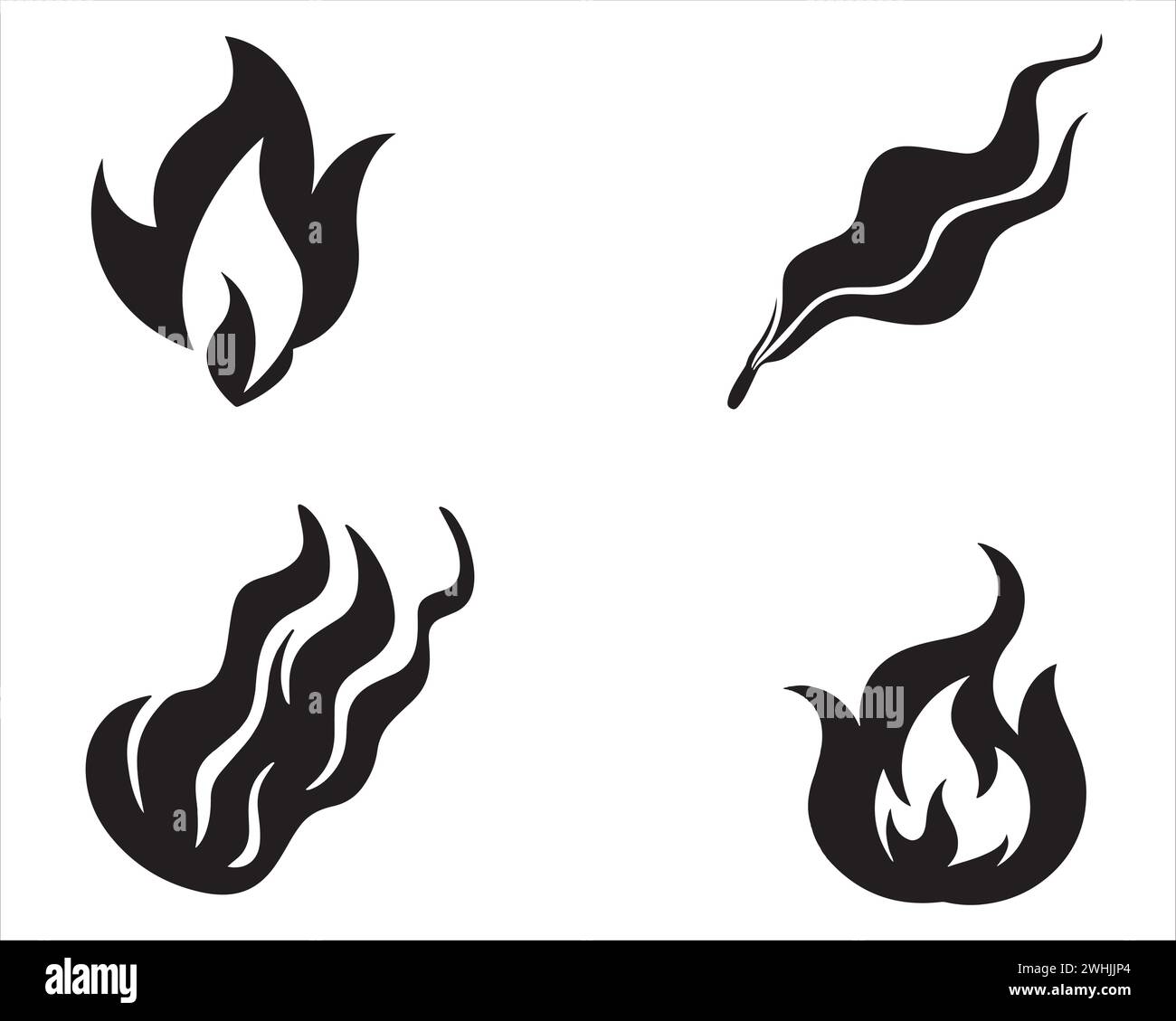 Forest of fire Stock Vector Images - Alamy