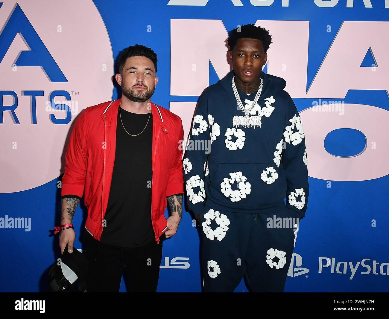 Las Vegas, USA. 09th Feb, 2024. Michael Ray and Sauce Gardner attend