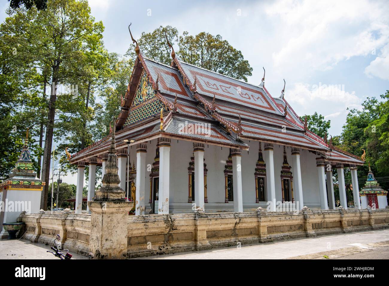 the Wat Payamai in the city and Province of Ratchaburi in Thailand,  Thailand, Ratchaburi, November, 14, 2023 Stock Photo