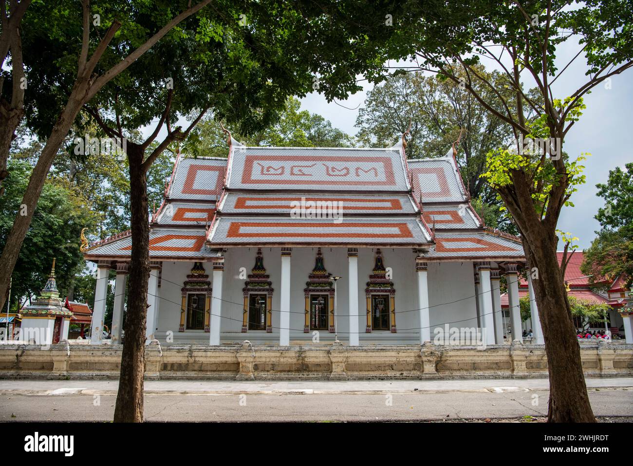 the Wat Payamai in the city and Province of Ratchaburi in Thailand,  Thailand, Ratchaburi, November, 14, 2023 Stock Photo