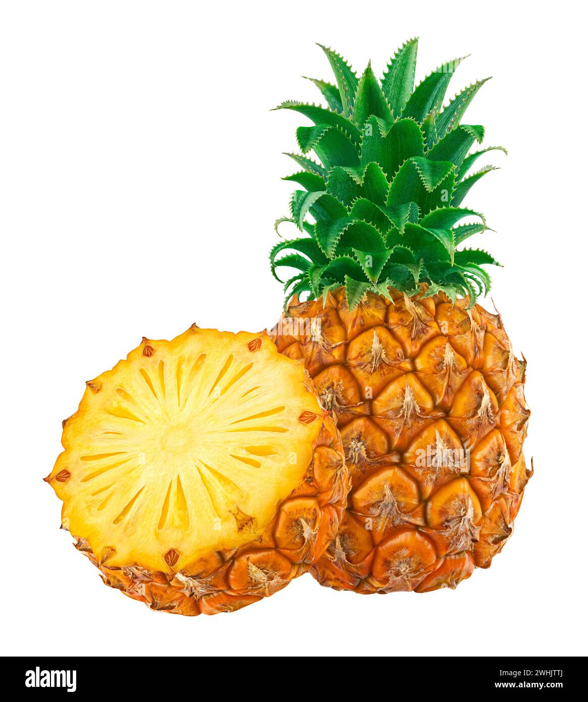 Pineapple isolated on white background Stock Photo