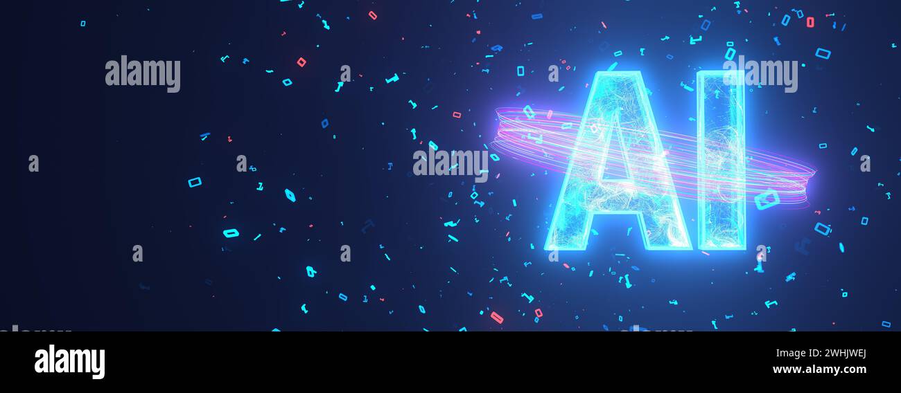 AI concept Bits Stock Photo