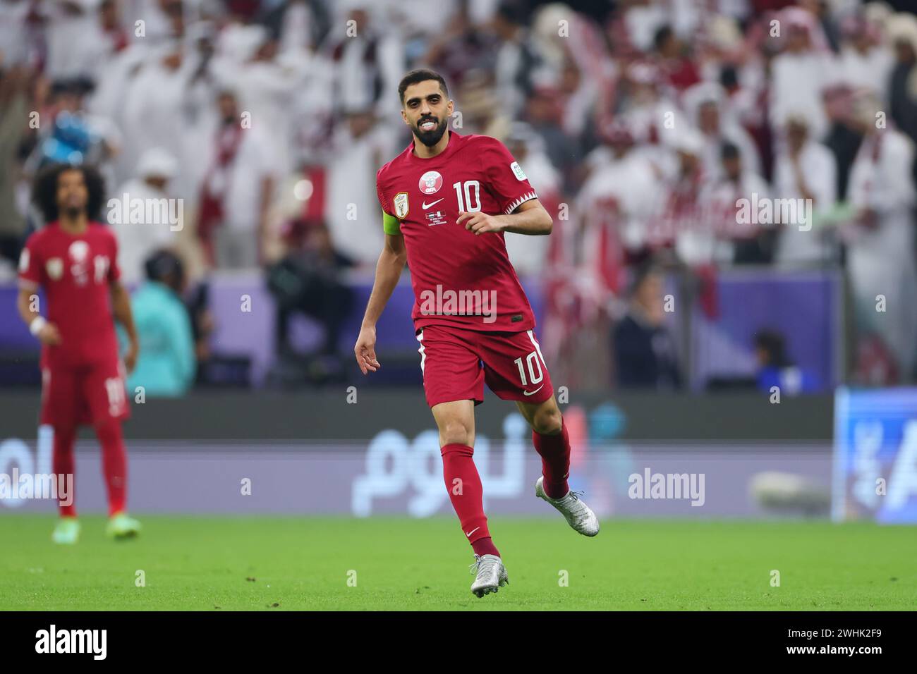 Lusail Qatar 10th Feb 2024 Hassan Al Haydos QAT Football Soccer lusail-qatar-10th-feb-2024-hassan-al-haydos-qat-football-soccer