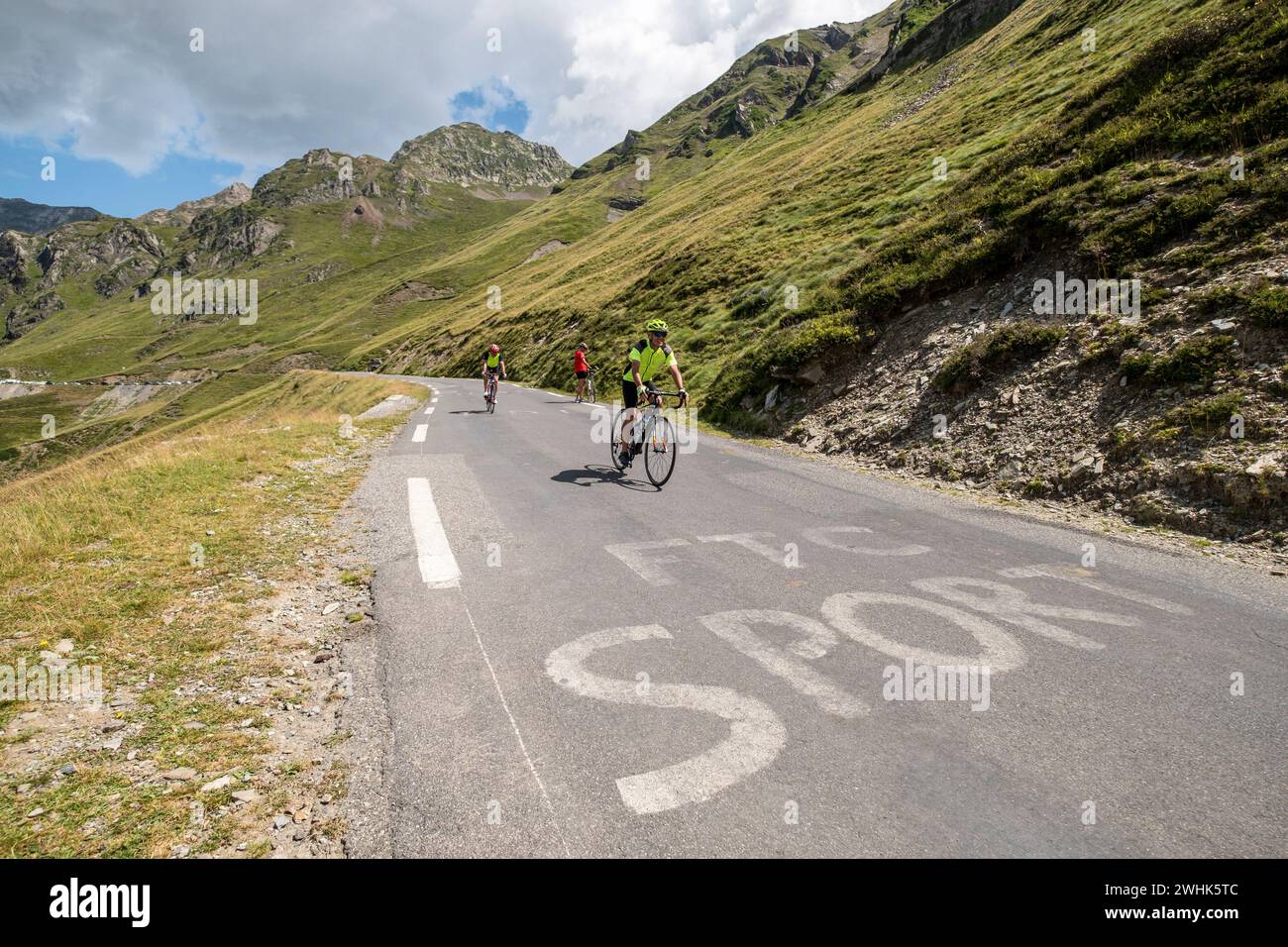 Col du Tourmalet Stock Photo