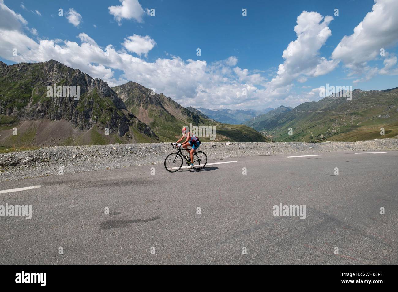 Col du Tourmalet Stock Photo