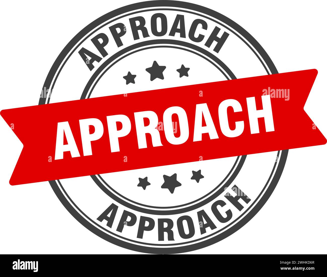 approach stamp. approach round sign. label on transparent background ...
