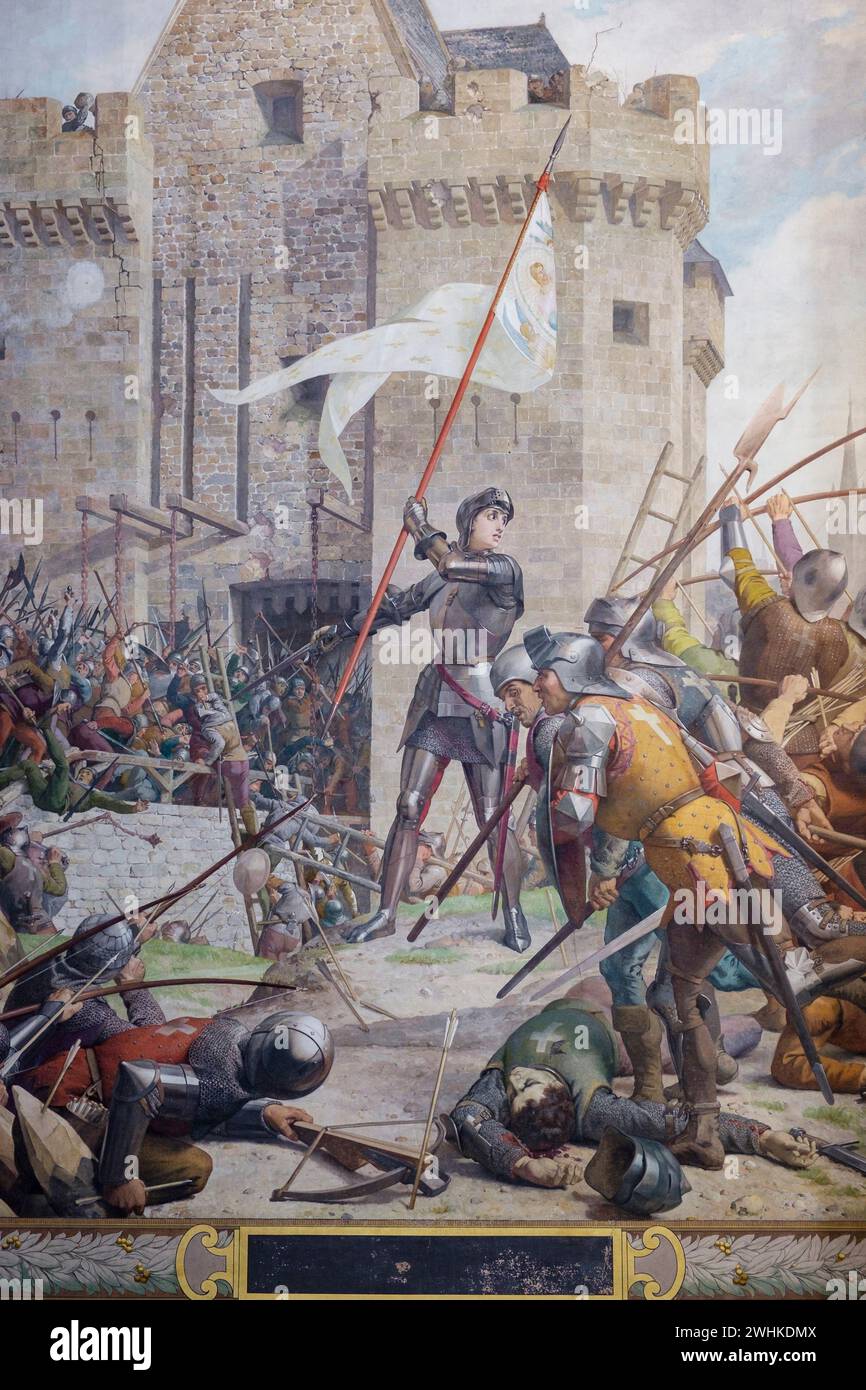 Joan of Arc at the Siege of Orléans, Lenepveu, 1886-1890. Pantheon, le ...