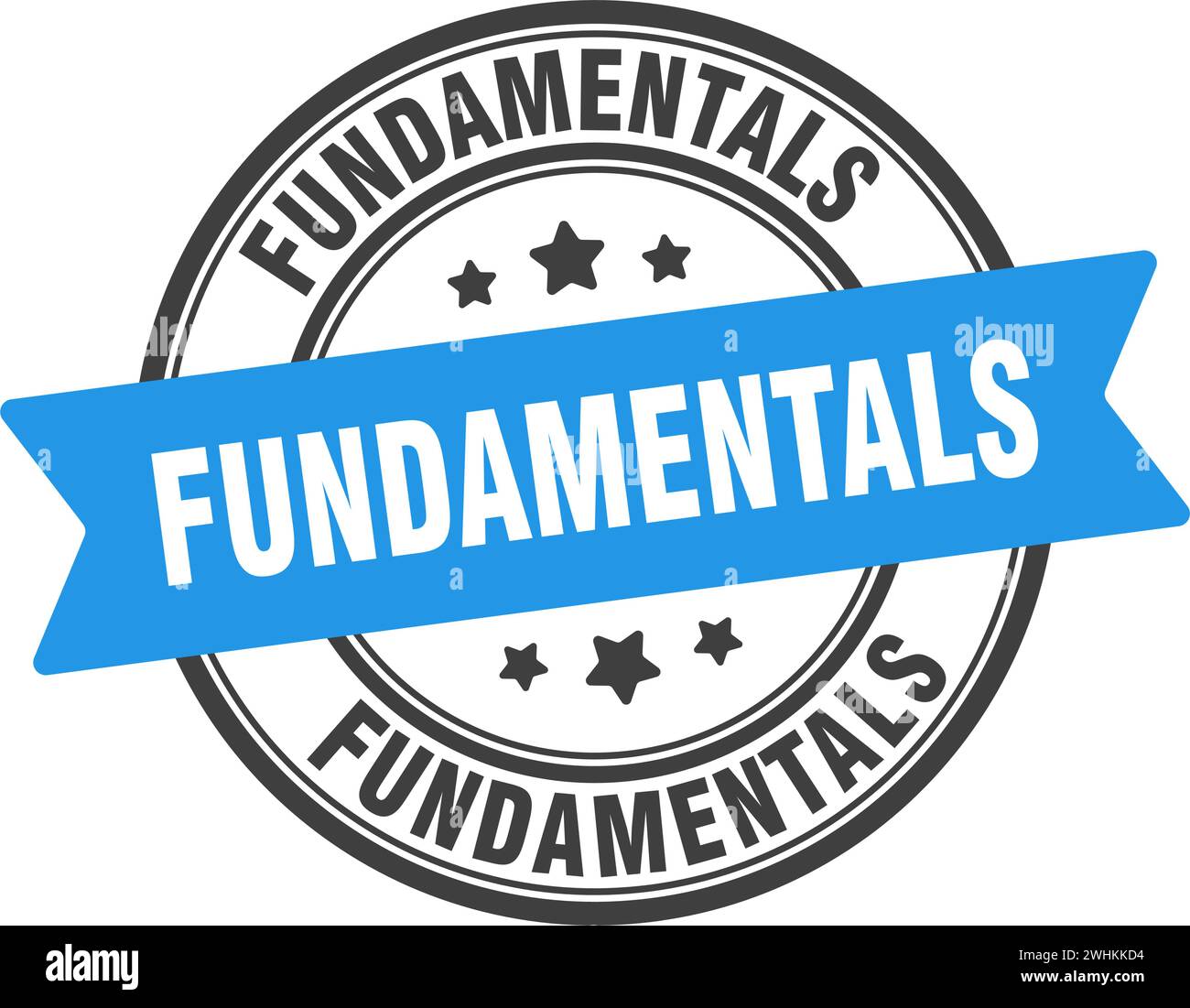 fundamentals stamp. fundamentals round sign. label on transparent ...