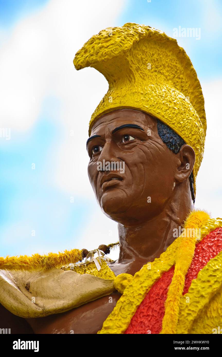 Statue of King Kamehameha the Great Big Island Hawaii, Hawaii, USA