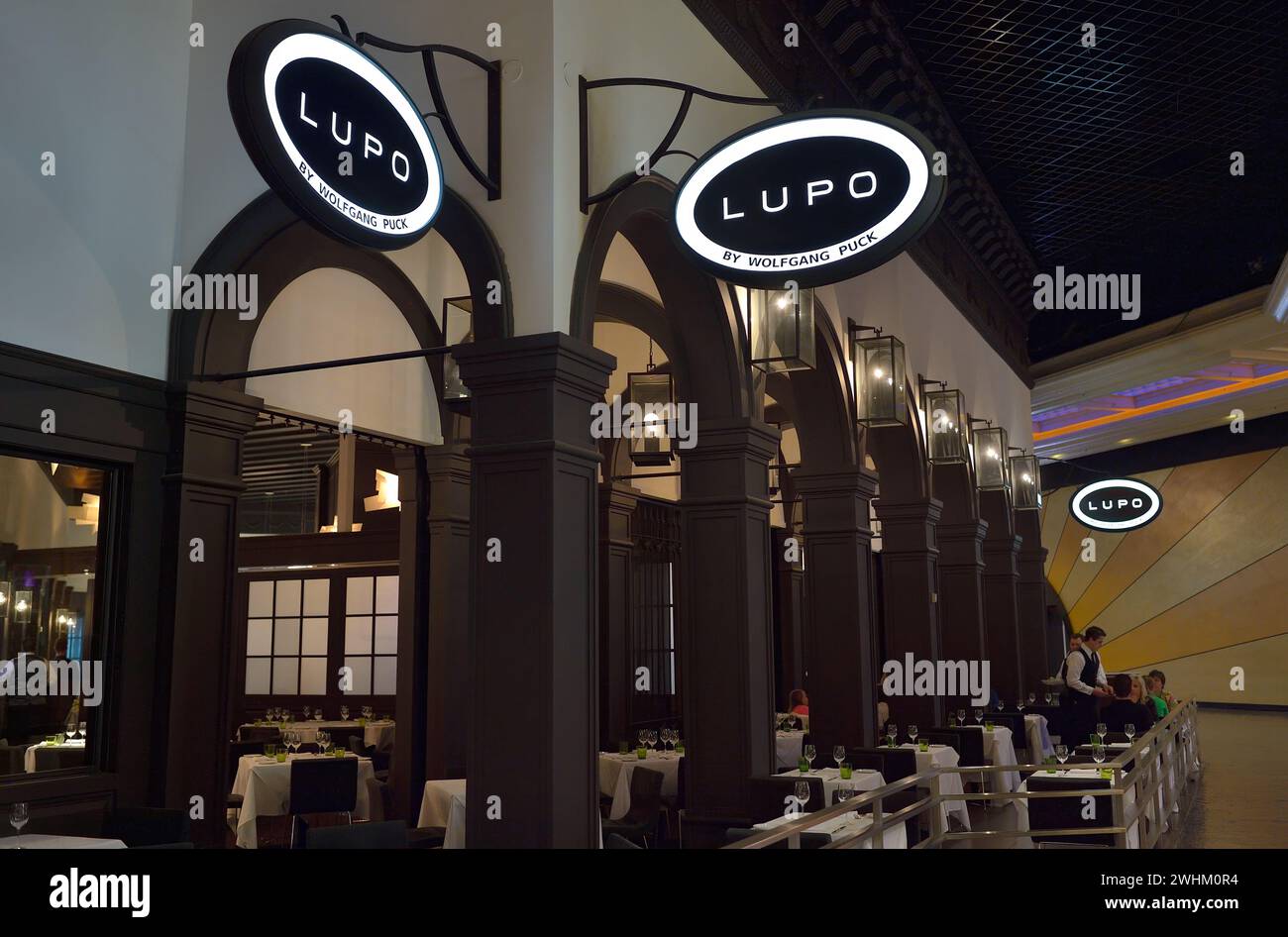 The (Italian) Lupo restaurant by Wolfgang Puck, Las Vegas NV Stock Photo