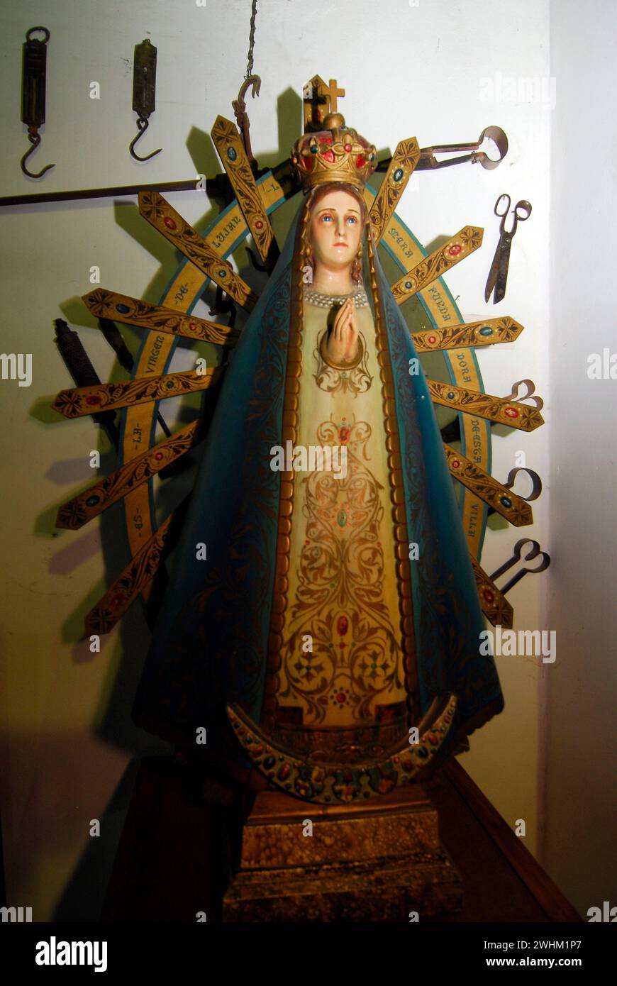 Adoration of the virgin mary Stock Photo