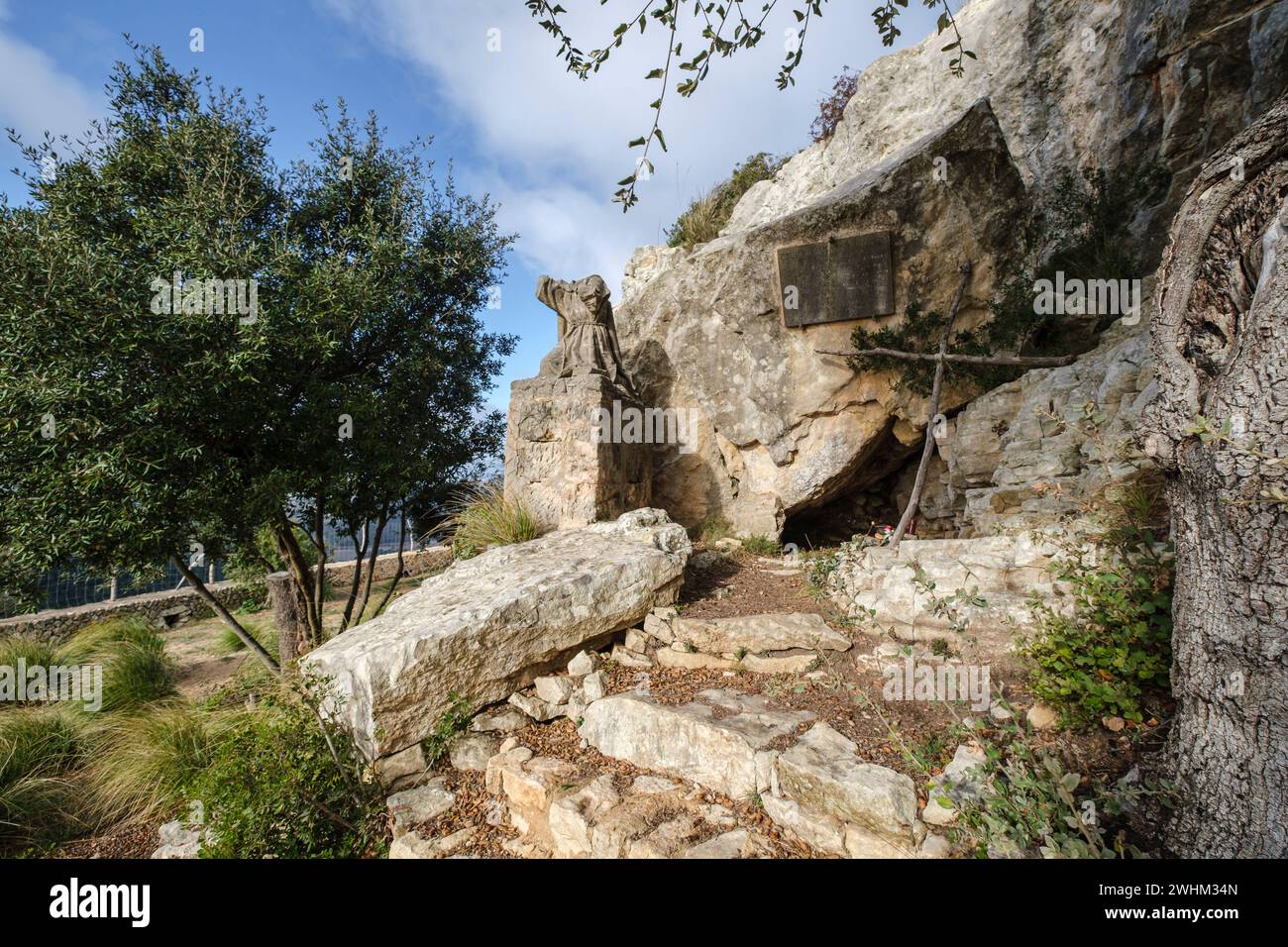 Ramon Llull cave Stock Photo