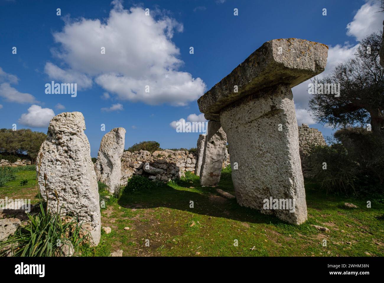 TalatÃ de Dalt prehistoric site Stock Photo