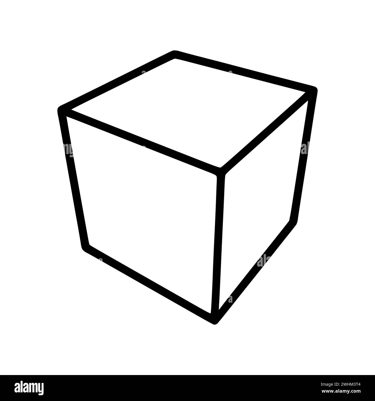 Outline cube Black and White Stock Photos & Images - Alamy