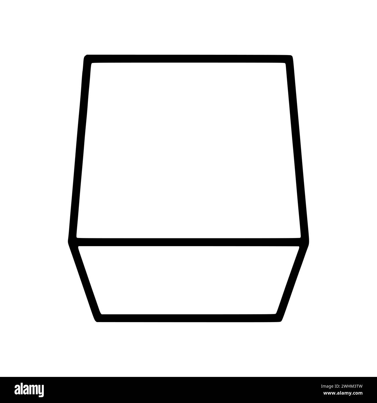 Outline of a cube Black and White Stock Photos & Images - Alamy