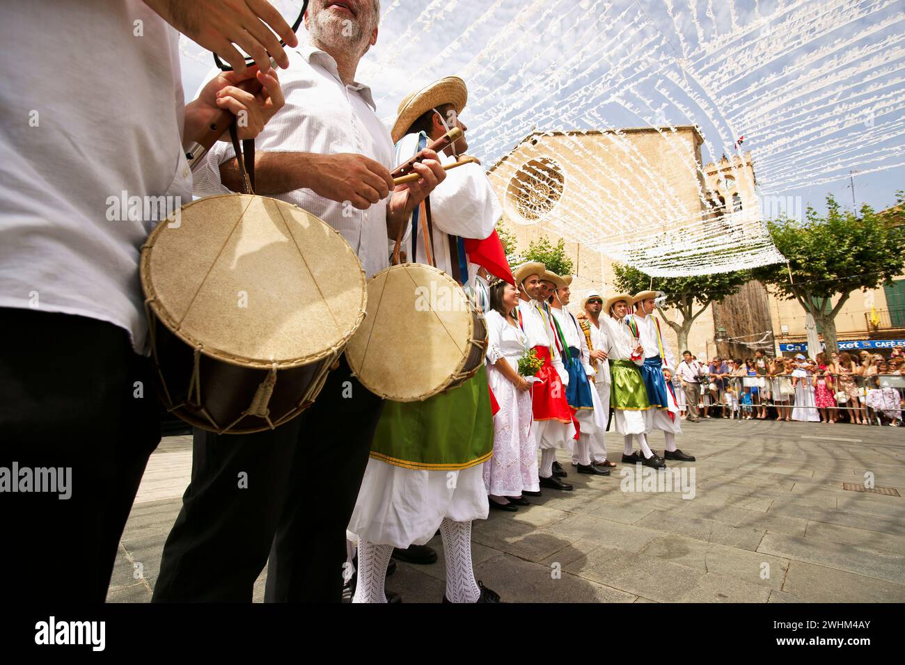Baile des Cossiers. PollenÃ§a.Sierra de Tramuntana.Mallorca.Islas Baleares. EspaÃ±a. Stock Photo