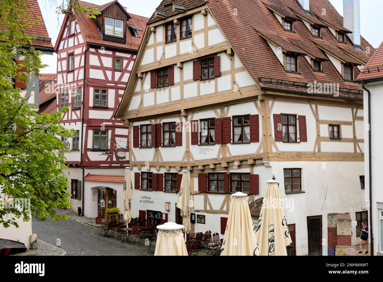 Sailors' guild house in the charming fishing district of Ulm, Germany Stock Photo