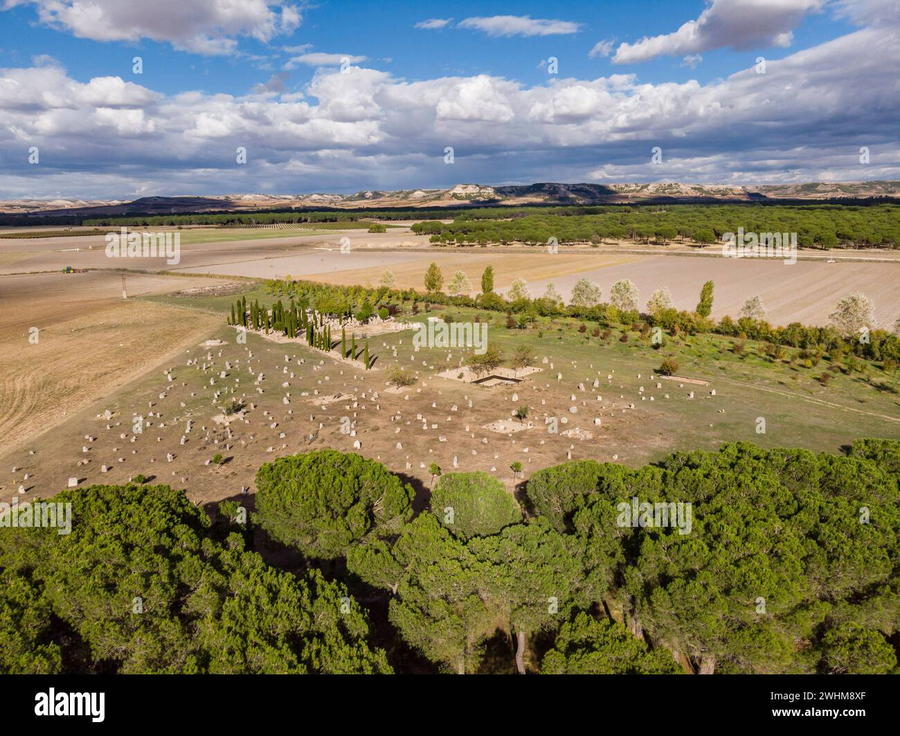 Necropolis of Las Ruedas Stock Photo