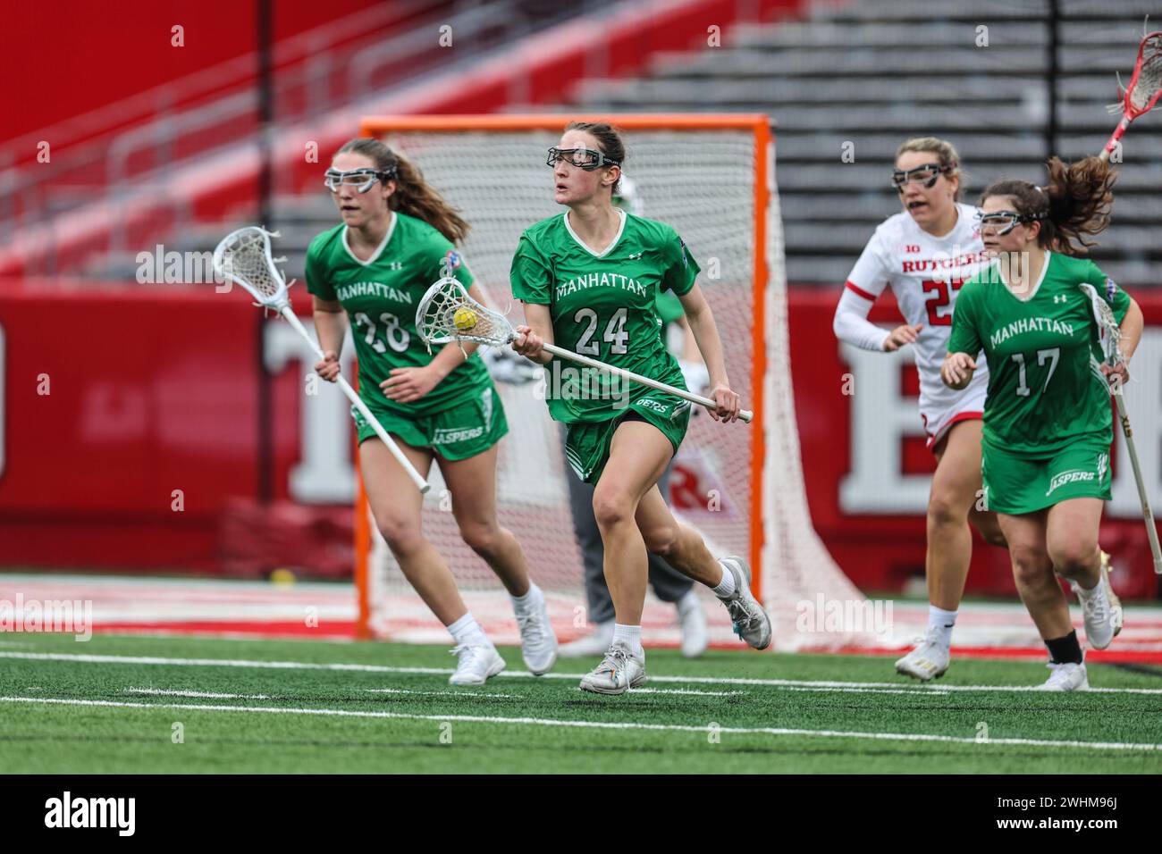 Manhattan Jaspers Boat Flag - 12x18 Inch College Nautical Flag