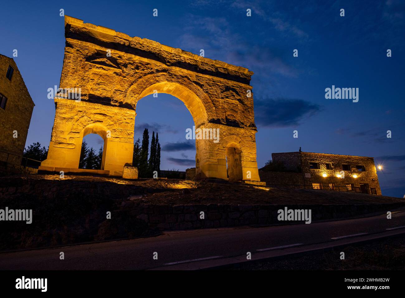 Roman triumphal arch Stock Photo
