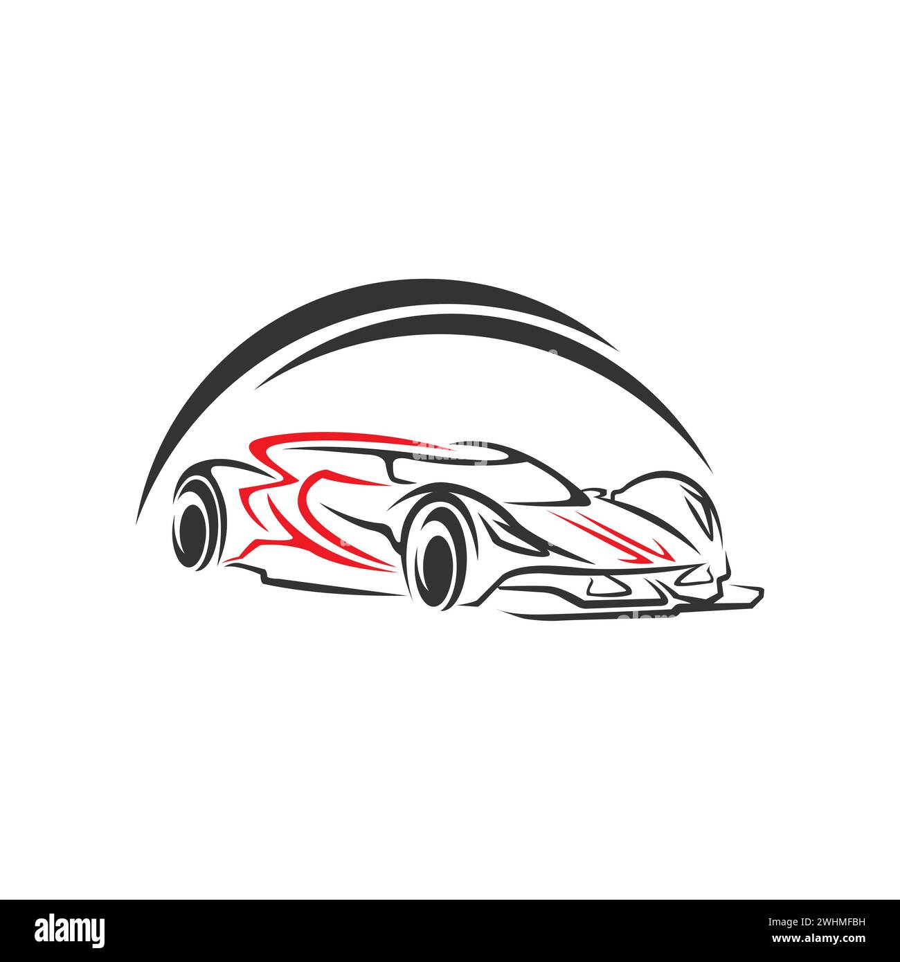 Sports car logo icon. Motor vehicle dealership emblems.EPS 10 Stock