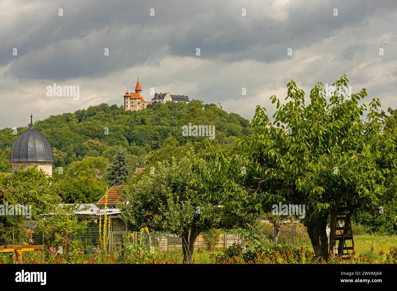 View to castle Heldburg in Thuringia Stock Photo - Alamy