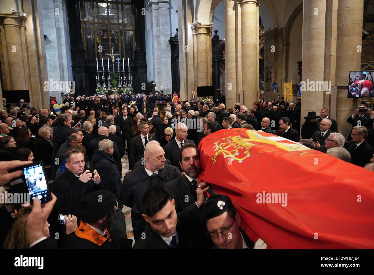 Italy. 10th Feb, 2024. Emanuele Filiberto di Savoia, Marina Doria di ...