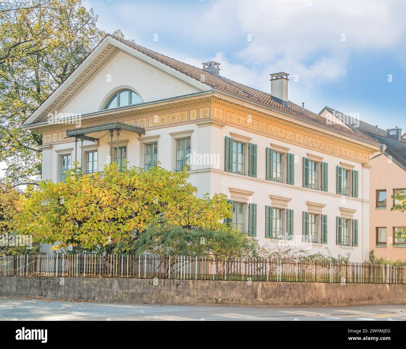 Villa in BÃ¼lach, Canton of Zurich, Switzerland Stock Photo