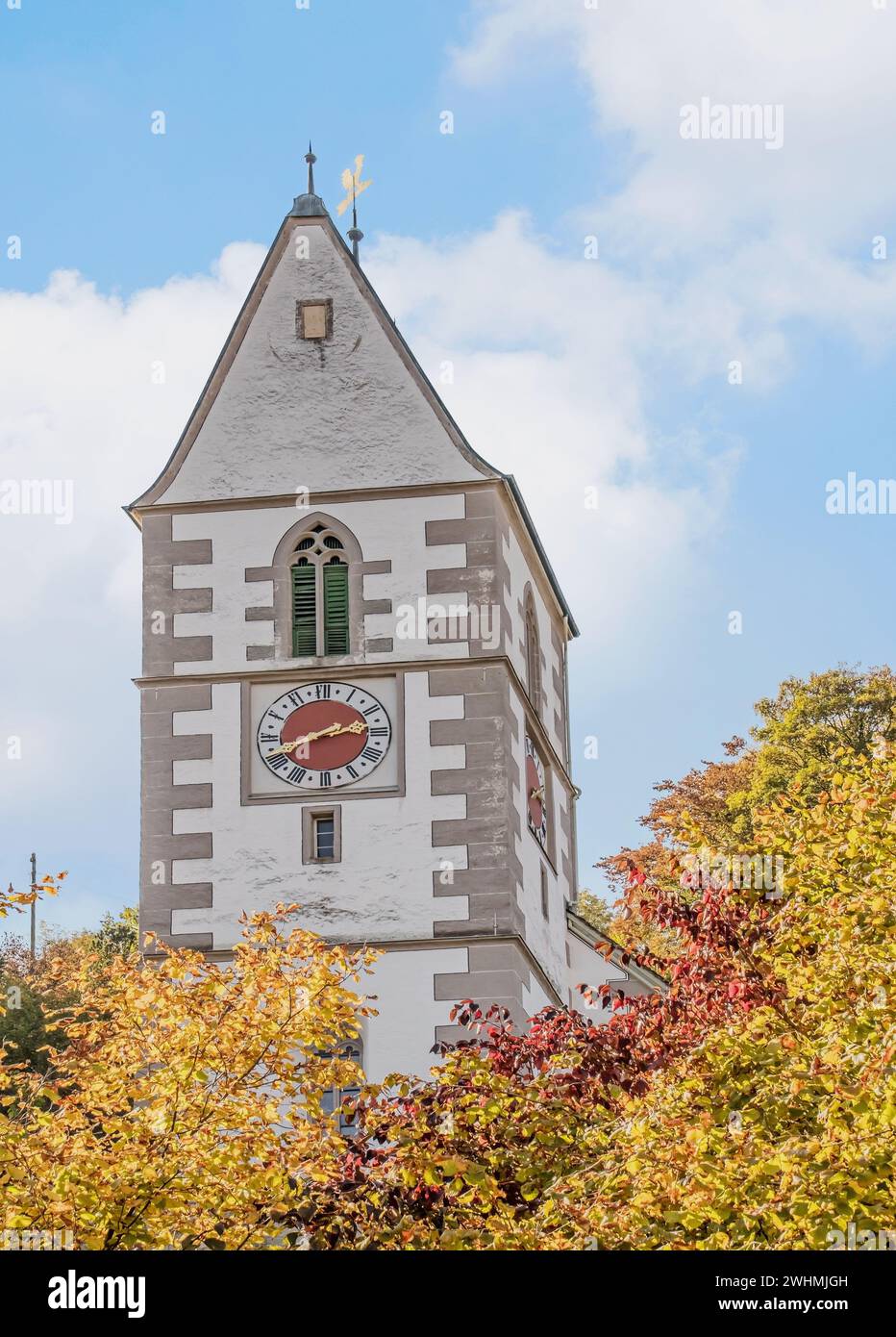 Rorbas Reformed Church, Canton of Zurich, Switzerland Stock Photo