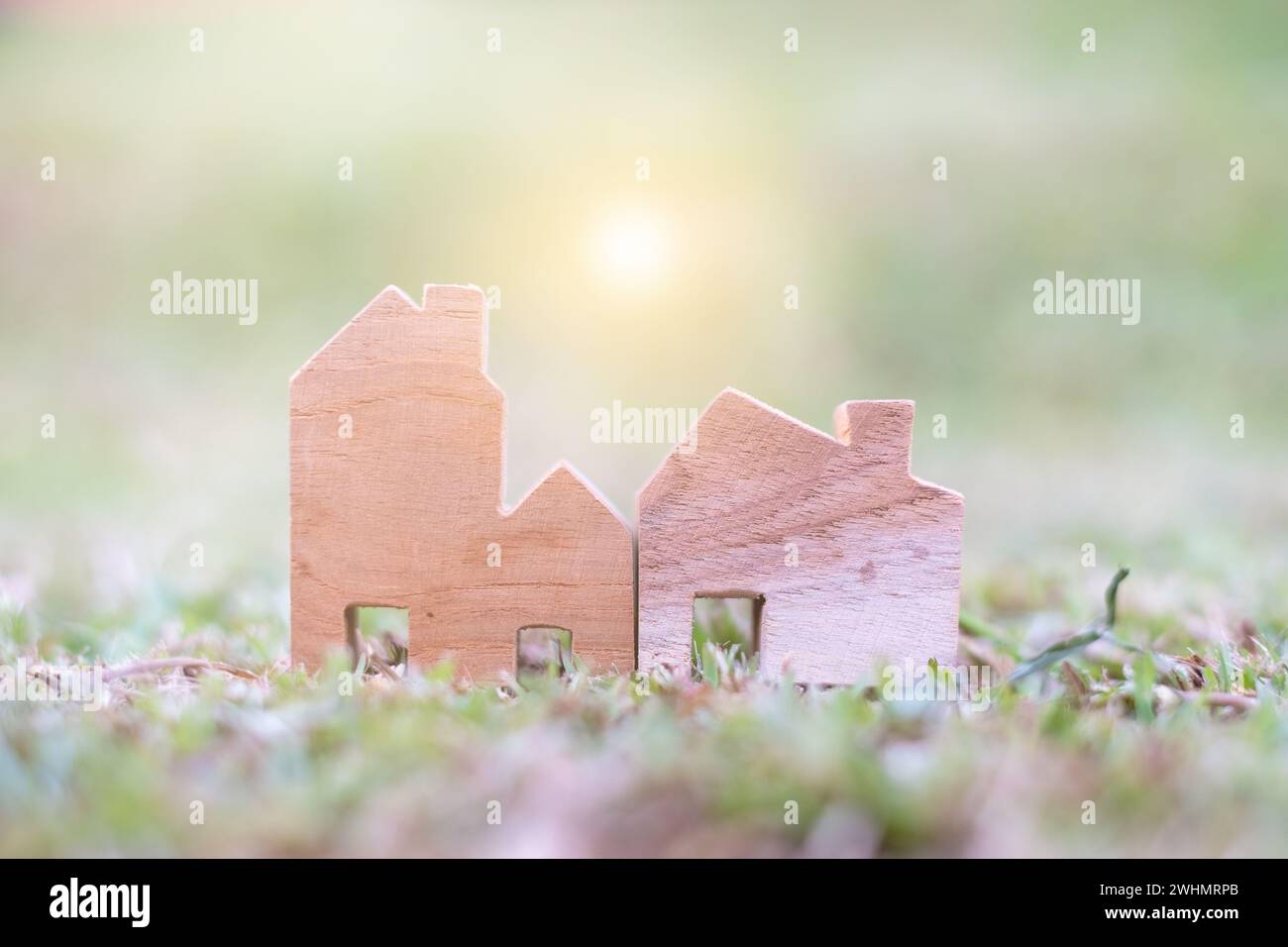 Wooden house model hi-res stock photography and images - Alamy