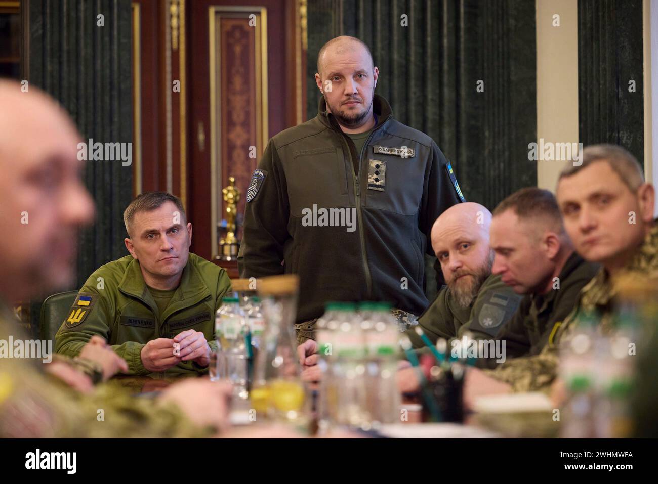 Kiev, Ukraine. 10 February, 2024. Ukrainian Army Col. Vadym ...