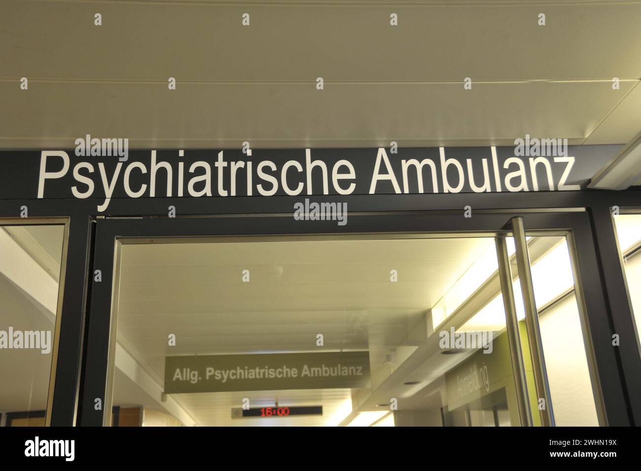 In a psychiatric outpatient clinic Stock Photo