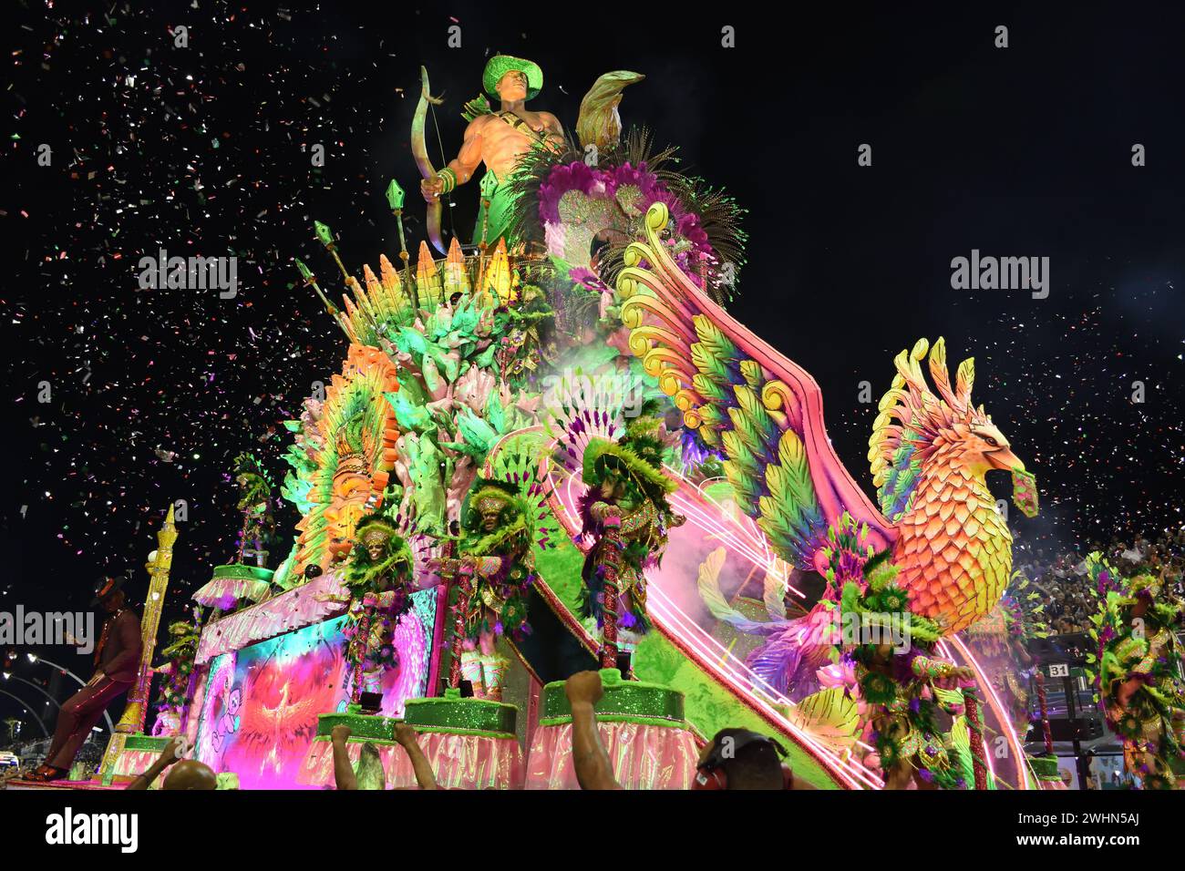 Rio Carnival LIVE Samba Parades In Rio Carnival 2024, Sambadrome, Rio de Janeiro, Brazil