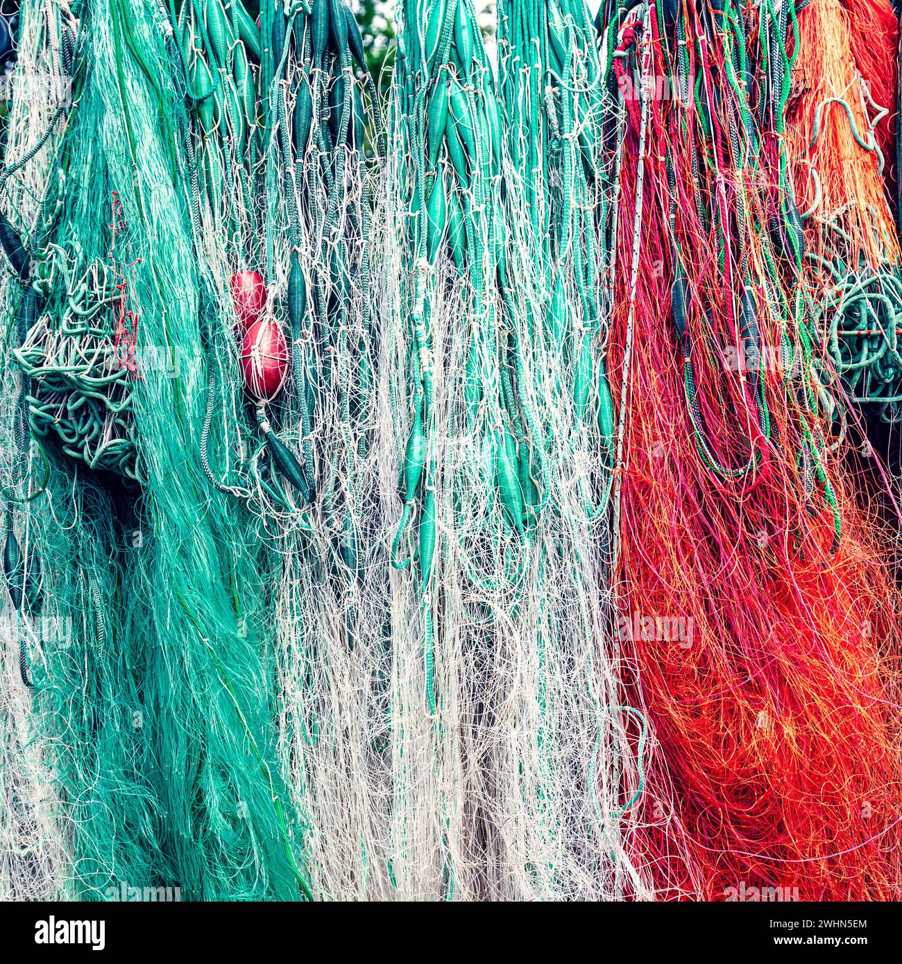 Cotton fishing nets hi-res stock photography and images - Alamy