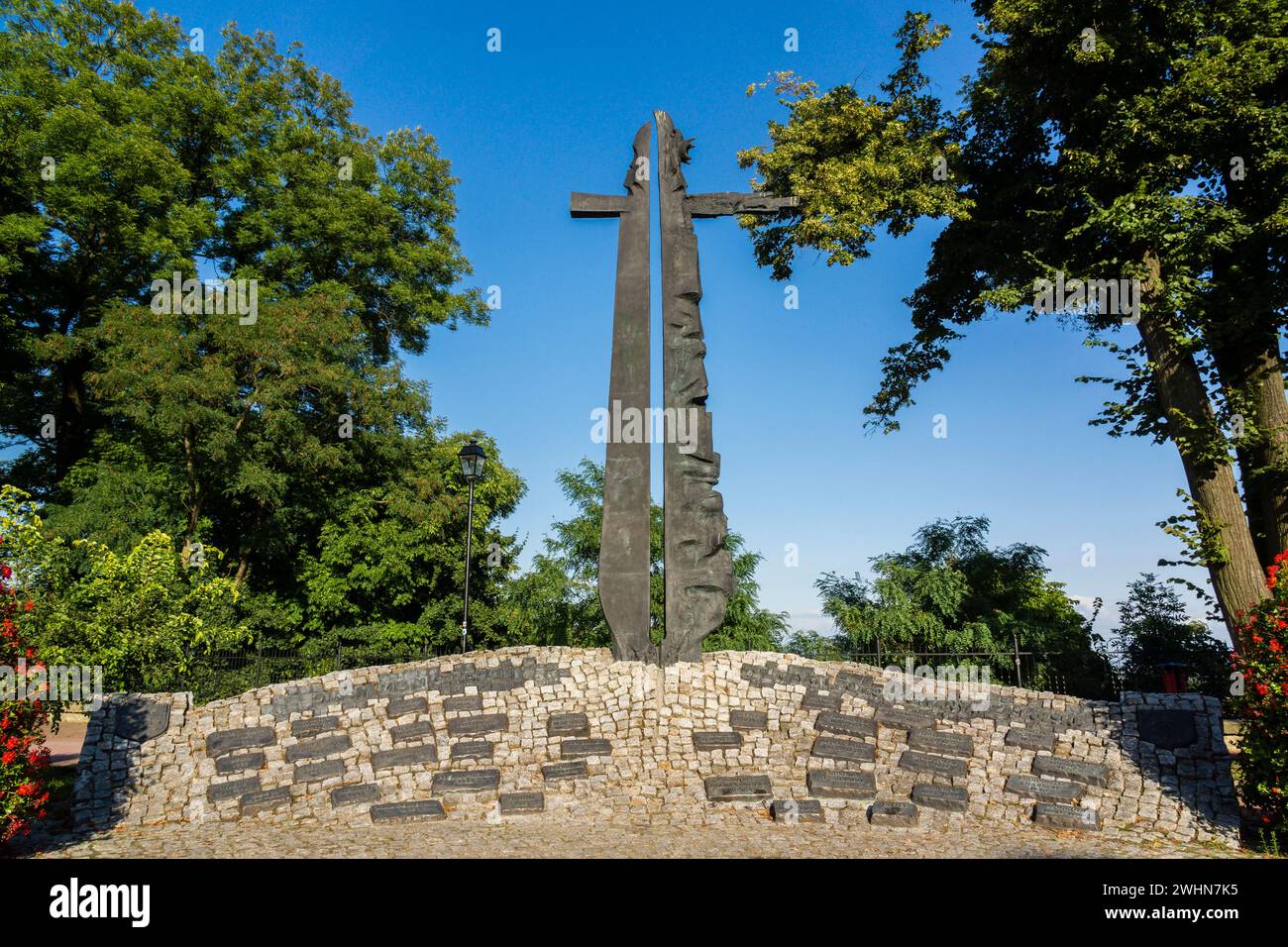 Monumento a la liberacion de Polonia Stock Photo