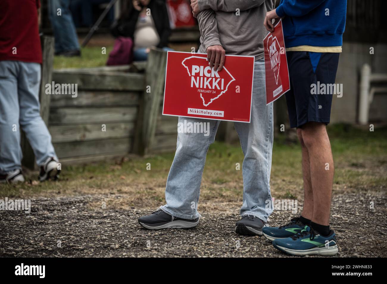 Gilbert, South Carolina February 10, 2024 Nikki Haley supporters