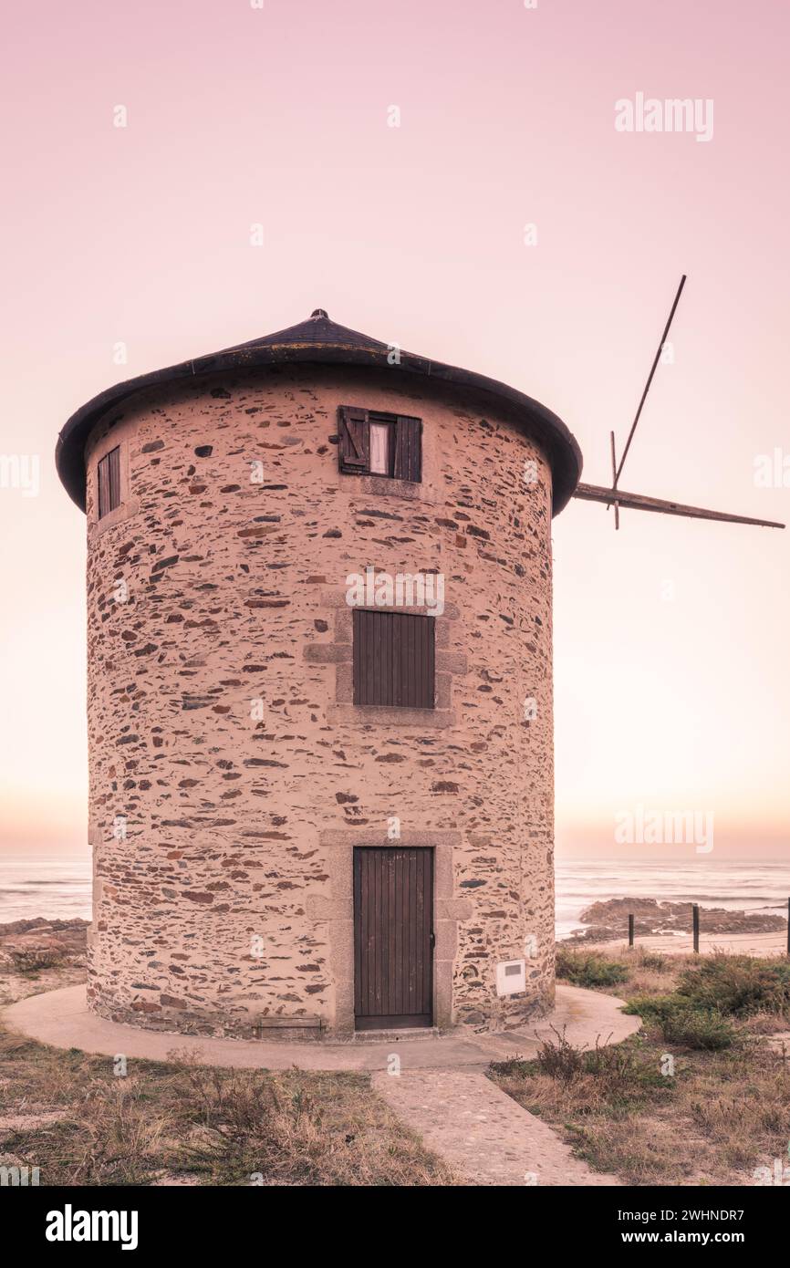 Old traditional wind-mill Stock Photo