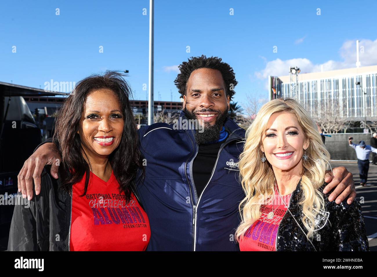 Las Vegas, NV, USA. 10th Feb, 2024. members of the Raiders Cheerleading Alumni association, pose for a photo during the Taste of the NFL at the Keep Memory Alive Event Center in Las Vegas, NV. Christopher Trim/CSM/Alamy Live News Stock Photo