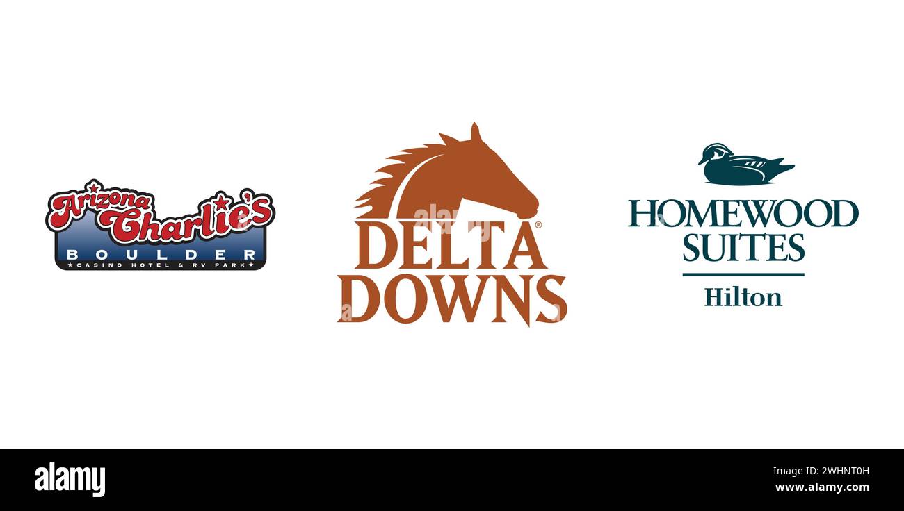 Arizona Charlies Boulder, Delta Downs, Homewood Suites. Vector