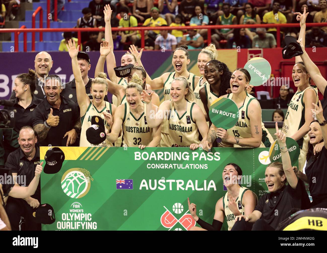 Belem, Brazil. 10th Feb, 2024. Basketball, Women Olympic qualification