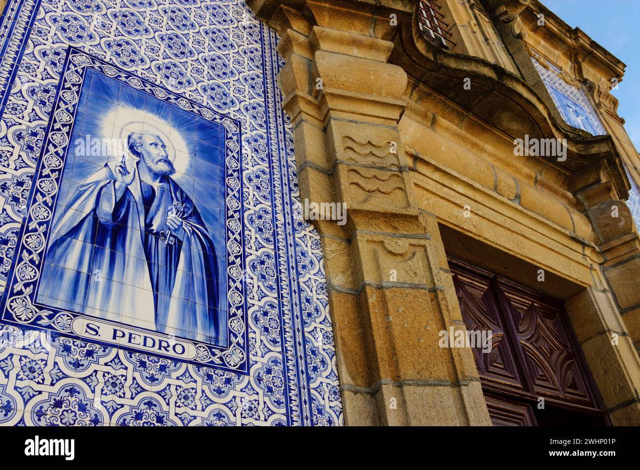 Azulejos y imagen de San Pedro Stock Photo