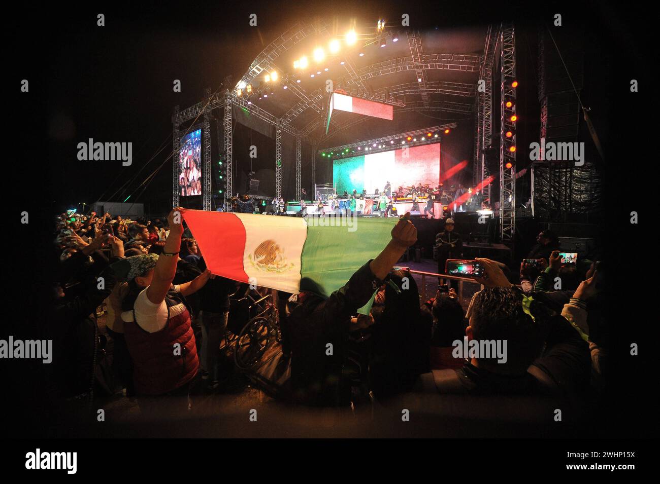 Santa Fe Klan in Concert February 10, 2024, San Juan del Rio, Mexico A