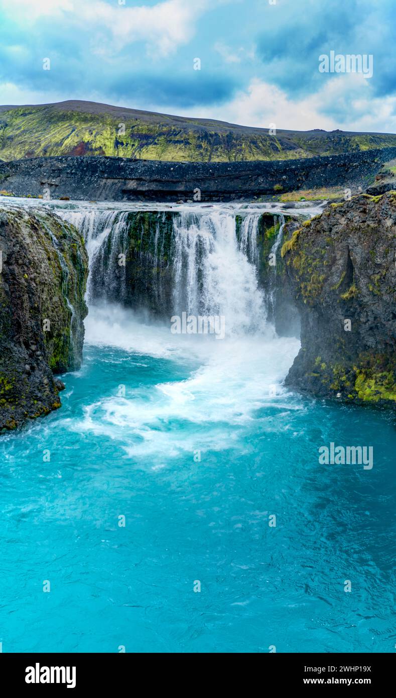 Spectacular wild landscape in Iceland Stock Photo