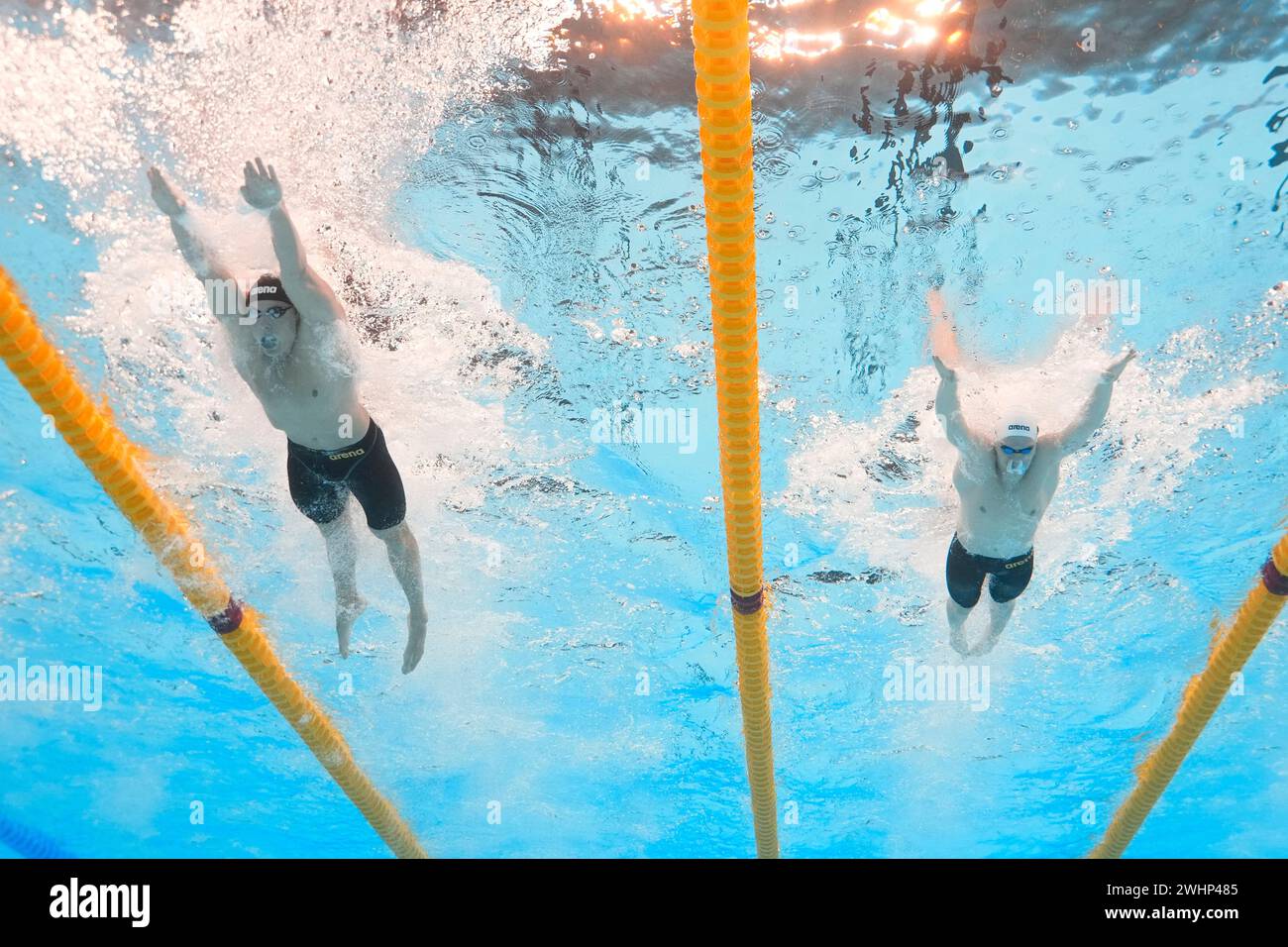 Nicolo Martinenghi of Italy and Berkay Ogretir of Turkey compete in the