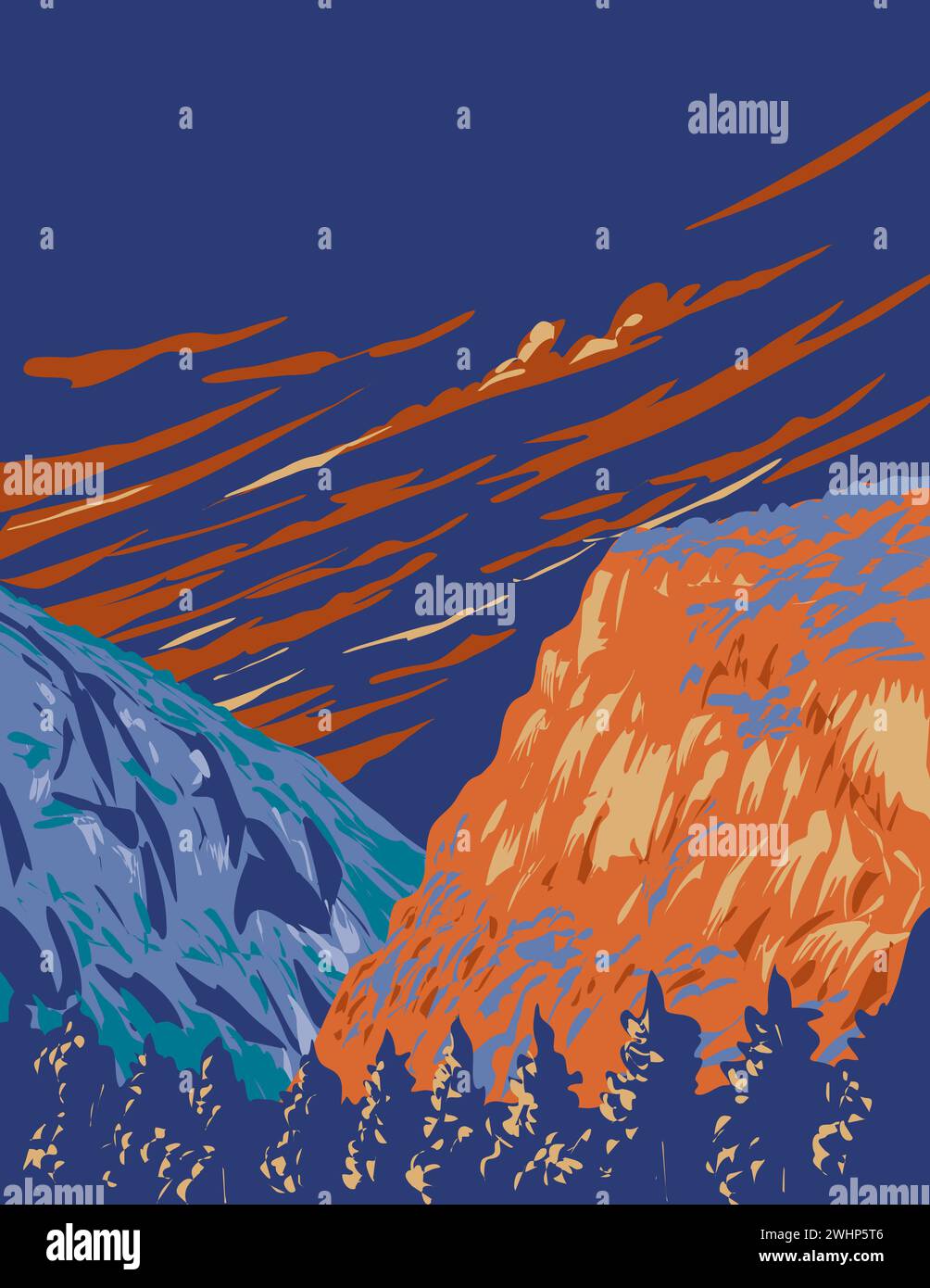 Smugglers Notch State Park in Lamoille County, Vermont New England USA